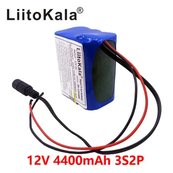 LiitoKala Yüksek Kalite Taşınabilir 12 V 4400 mAh 18650 şarj edilebilir lityum pil Piller Paketi İçin güvenlik kamerası MID GPS 4000 mah