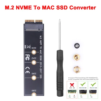M. 2 NVME SSD Dönüştürme Adaptör Kartı NVME / AHCI SSD Yükseltilmiş Kiti A1465 A1466 A1398 A1502 M2 MacBook Air Pro İçin Windows Retina