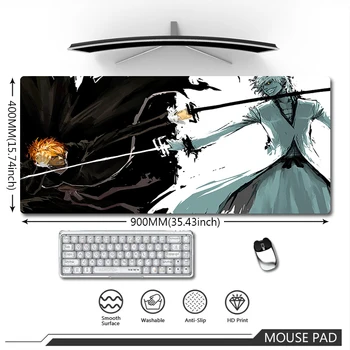Manga Mousepad Büyük anime fare altlığı Çamaşır Suyu Masaüstü Bilgisayar Paspaslar Fareler İçin Hızlı Su Geçirmez Laptop klavye matı XXL Halı