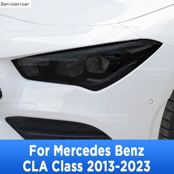 Mercedes Benz CLA Sınıfı için 2013-2023 Araba Dış Far Anti-scratch Ön Lamba Tonu TPU koruyucu film Tamir Aksesuarları