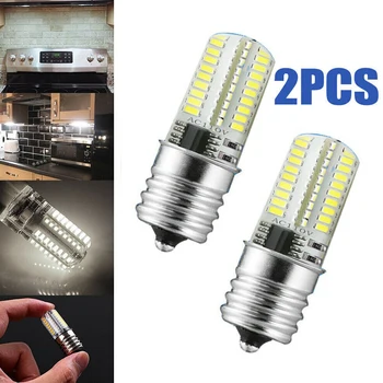 Mikrodalga Fırın Lambası LED ampul ışık ampuller Mikrodalga Fırın Doğal Beyaz Aracı 110V 2 adet Ev Aletleri Parçaları