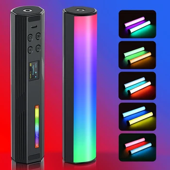Mini El led ışık Sopa Tüp Sopa RGB Fotoğraf ışığı 2500K-9000K Mıknatıs Fotografik Aydınlatma Video Vlog Dolgu Lambası