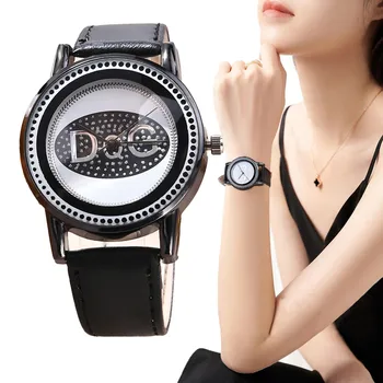 Moda Marka YH kadın İzle Deri Kayış Lüks Ezilmiş Elmas Seti Dial quartz saat Kadınlar için hediyelik saat