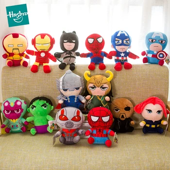Orijinal Marvel peluş oyuncaklar Sevimli 20cm Siyah Dul Hulk Görüş Demir Adam Loki Thor Anime Figürü Kukla Çocuk oyuncak Çocuklar için hediye