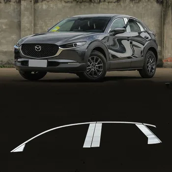 Paslanmaz Çelik Cam Pencere Garnitür Ayağı Orta Sütun Şerit Trim Paneli Mazda CX için-30 2020 2021 2022