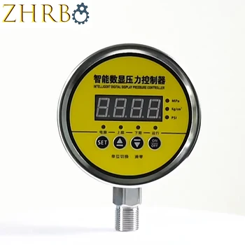 Paslanmaz çelik elektrik temas basınç göstergesi darbeye dayanıklı kazan basınç kontrolörü yangın basınç anahtarı hava basıncı