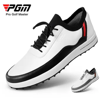 PGM Golf ayakkabıları Erkekler Su Geçirmez Nefes Golf ayakkabıları Kaymaz Spor Ayakkabı Açık Brogue Stil Golf Eğitmenler XZ184