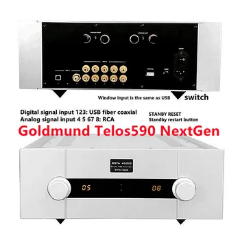 Preamp AMP Doğrudan Kopya Goldmund Telos590 NextGen Stereo Kombine güç amplifikatörü 250W * 2.0 Kanal Uzaktan Kumanda İle yükseltilmiş