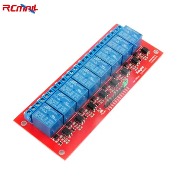 RCmall 8CH Röle Modülü Yüksek seviye Tetik 8 yönlü Röle 5V/12V/24V Arduino için