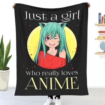 Sadece Bir Kız Seven Anime 363 Atmak Battaniye Kış flanel yatak örtüleri, çarşaf, battaniye arabalar ve kanepeler, kanepe kapakları