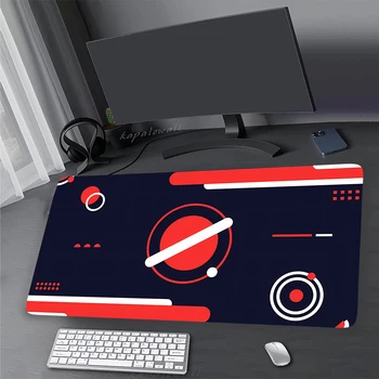 Sanat Tasarım Oyun Fare Pad Oyun Geometrik Masa Halı Oyun XXL 1000x500mm Mousepad Klavye Pedleri Ofis Kauçuk Masa Matı