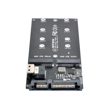 SFF-8654 to U2 Kiti NGFF M Anahtar İnce SAS NVME PCIe SSD SATA Adaptörü Anakart için