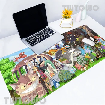 Stüdyo Ghibli Ruhların Kaçışı Totoro Fare Mat Klavye Pedi Masaüstü Mouse Pad kaymaz Yumuşak Bilgisayar Yeni Ofis PC masa pedi