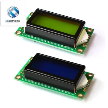 Sıcak Satış 8x2 LCD Modül 0802 Karakter Ekran mavi veya yeşil