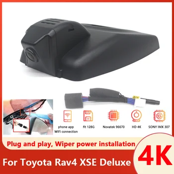 Tak ve Çalıştır Dash kamera Toyota Rav4 XSE Deluxe 2018 2019 2020 2021 araba dvr'ı WİFİ Video Kaydedici 4K DashCam Kamera UHD 2160P