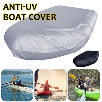 Tekne örtüsü Su Geçirmez UV Güneş Toz Koruma şişme bot Bot Kapağı Takım Elbise 7.5-17ft 7 Boyutları Kayık Kauçuk bot kılıfı