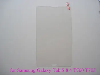 Temperli Cam ekran koruyucu film Samsung Galaxy Tab S 8.4 için T700 T705 Anti-scratch koruyucu film + temizlik mendilleri