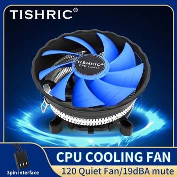 TISHRIC CPU Soğutucu Fan 120 Sessiz Fan PWM 3Pin Soğutucu CPU Soğutma Fanı LGA 1700 1200 1150 1151 Anakart Sessiz Ventilador