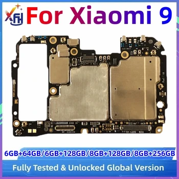 Unlocked Ana Mobil Kurulu Anakart Cips İle Devreler Flex Kablo Xiaomi 9 Mi9 M9 Mi 9 64GB 128GB ROM 6GB RAM Anakart
