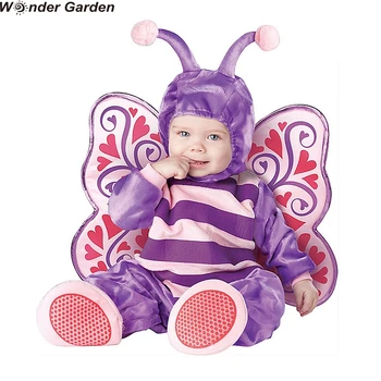 Wonder Garden Bebek Tulumları Bebek Kız Kelebek Kanatları Kostüm Cadılar Bayramı Cosplay Kostümleri Noel Purim Tatil Tulum