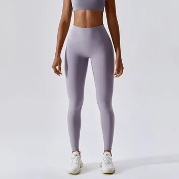 Wyplosz Tayt fitness yoga pantolonu Sıkıştırma Hayati Kadın Spor Koşu Yüksek Elastik Spor Push Up Şeker Renk Bahar Yaz