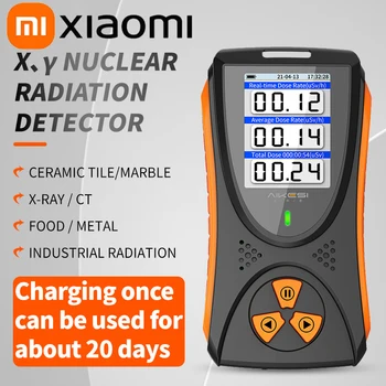 Xiaomi HFS-10 Geiger sayacı Nükleer radyasyon dedektörü X-ışını Beta Gama Dedektörü Geiger Sayacı Dozimetre Lityum pil