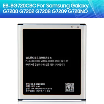 Yedek Pil EB-BG720CBC Samsung GALAXY G7200 G7202 G7208 G7209 G720NO 2500mAh Telefon Pil NFC Fonksiyonu ile