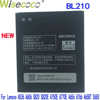 Yeni BL210 lenovo için batarya A536 A606 S820 S820E A750E A770E A656 A766 A658T S650 Cep Telefonu Bateria Takip Numarası İle