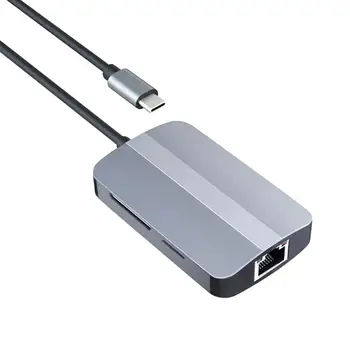 Yerleştirme İstasyonu Tak Oyna Yaygın Uyumlu USB3. 0 USB 2.0 LAN RJ45 Kablo HUb TF/USB kart okuyucu Genişleme Dock Ofis için