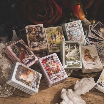 Yoofun Retro Peri Masalı Kindom mini Kartlar Vintage Malzeme Kağıt Günlüğü Scrapbooking Günlüğü Sevimli Kırtasiye