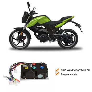 Yüksek Güç Programlanabilir Elektrikli Motosiklet Denetleyici Sinüs Dalga motor kontrolörü ND84530 84V 250A 6000W - 8000W BLDC QS Motor