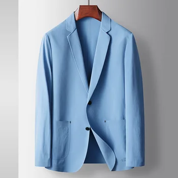 Z435 - 2023 Takım Elbise erkek ince rahat güneş koruyucu, elastik küçük takım elbise ilkbahar ve sonbahar tek batı ceket
